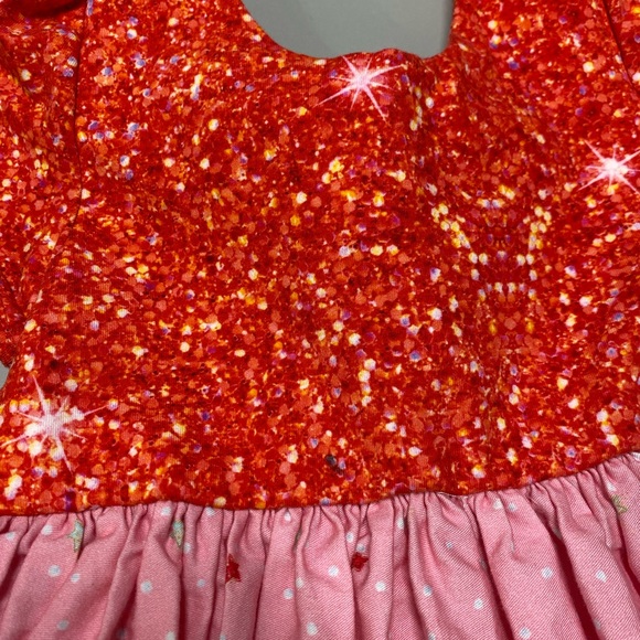 Petals & Pixie Dust size 3 Christmas dress wChristmas village fit and flare VGUC - Picture 2 of 4